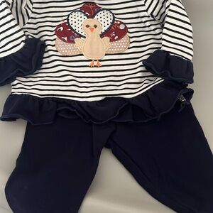 Striped Navy Kids Matching Set